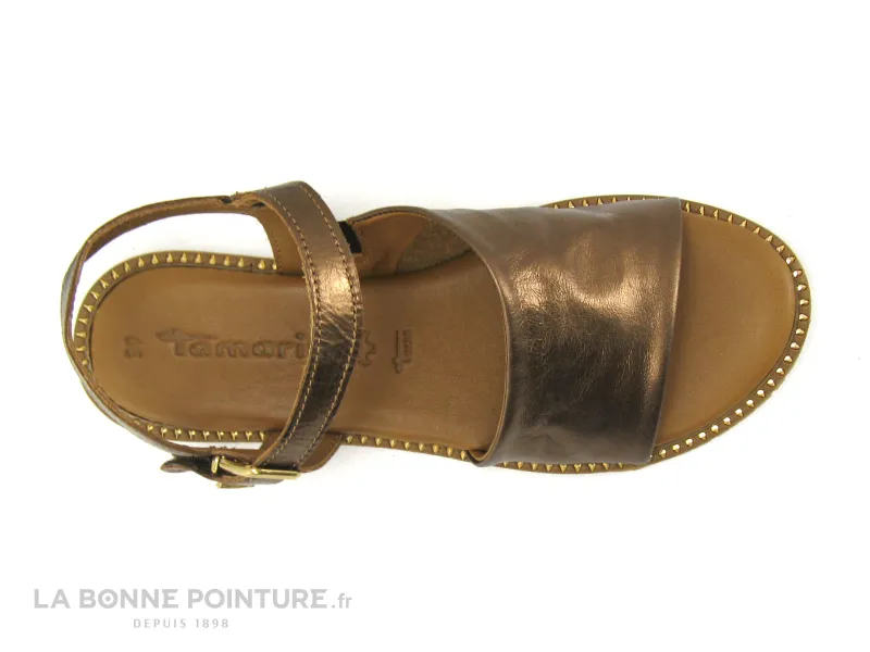 Achat chaussures Tamaris Femme Sandale et Nu-pieds, vente Tamaris 1-28120-28 Bronce - Sandale plate Femme