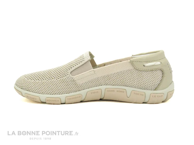 Achat chaussures TBS Femme Chaussure en Toile, vente TBS JOESSAN C7G73 - Basket slip-on beige Femme - Chine Lin