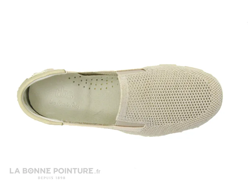 Achat chaussures TBS Femme Chaussure en Toile, vente TBS JOESSAN C7G73 - Basket slip-on beige Femme - Chine Lin