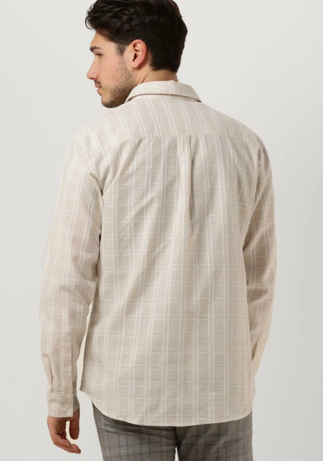 anerkjendt chemise décontracté akkonrad l/s check shirt sable