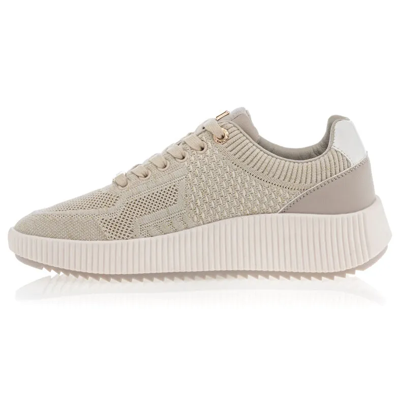 Baskets / sneakers Femme Beige Mexx : Baskets / Sneakers . Besson Chaussures