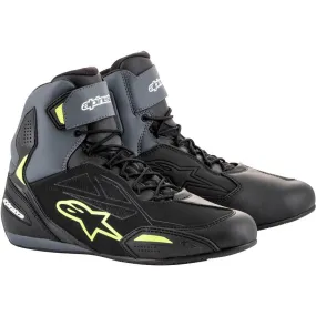 Baskets FASTER 3 DRYSTAR ALPINESTARS Noir/Gris/Jaune - MAXXESS.FR, Baskets moto