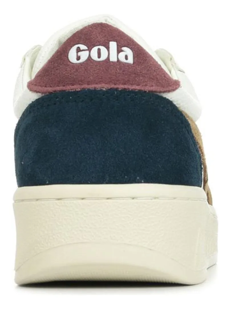 Baskets Gola GrandSlam Trident - Blanc Marron