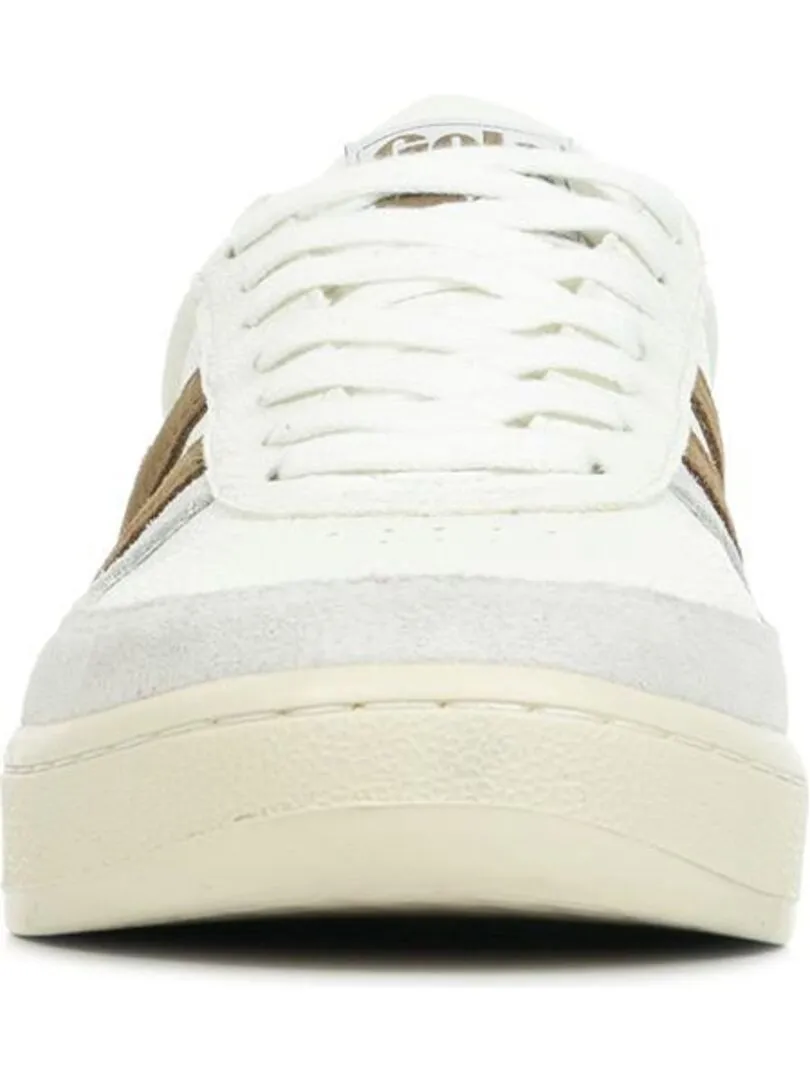 Baskets Gola GrandSlam Trident - Blanc Marron