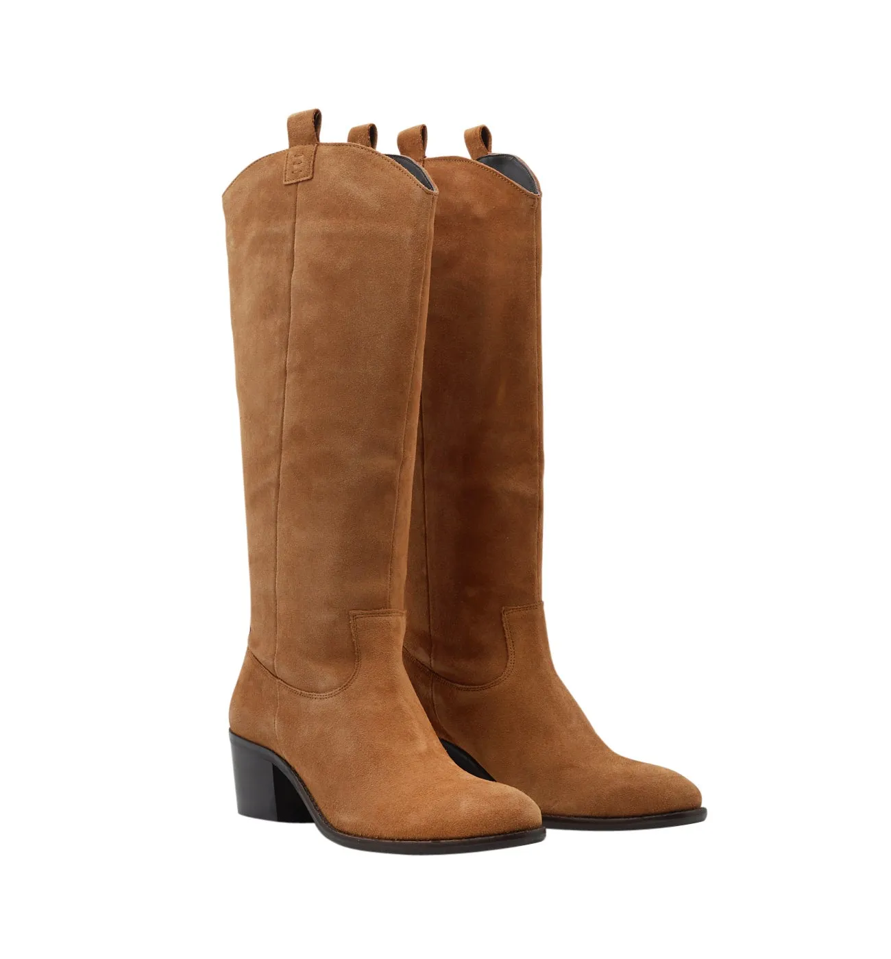 Bottes en cuir Femme - Camel