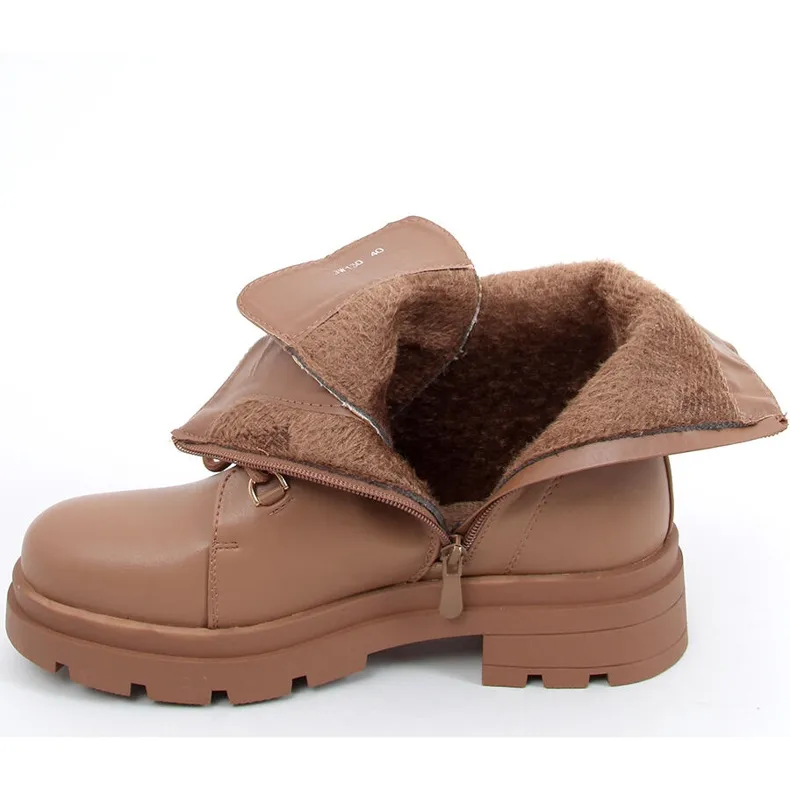 Bottes militaires Pomona Camel beige