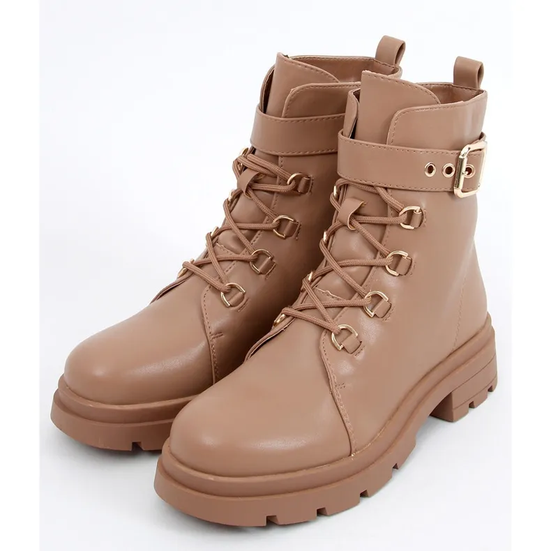 Bottes militaires Pomona Camel beige