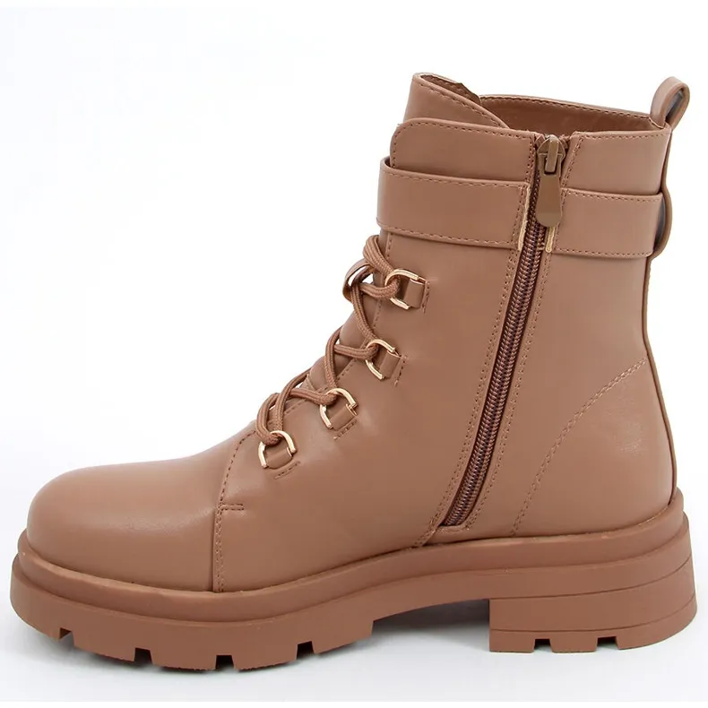 Bottes militaires Pomona Camel beige