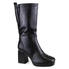 Bottines femme à talons hauts avec élastique, isolées noir Jezzi RMR2288-5 le noir