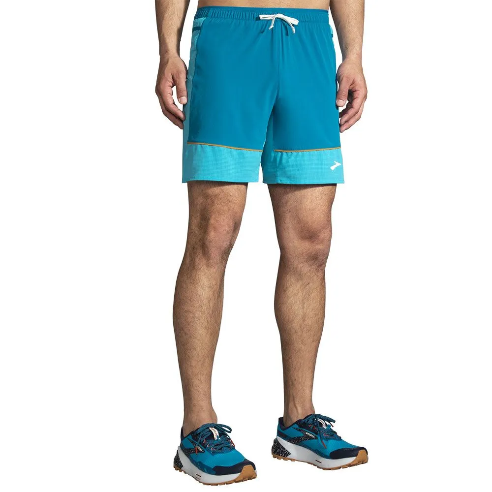 BROOKS HIGH POINT 7" 2-IN-1 SHORT Homme HYPER BLUE/MIST/PACIFIC - 211454431