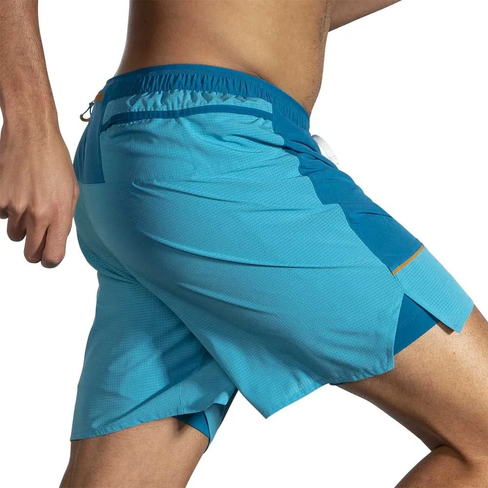 BROOKS HIGH POINT 7" 2-IN-1 SHORT Homme HYPER BLUE/MIST/PACIFIC - 211454431