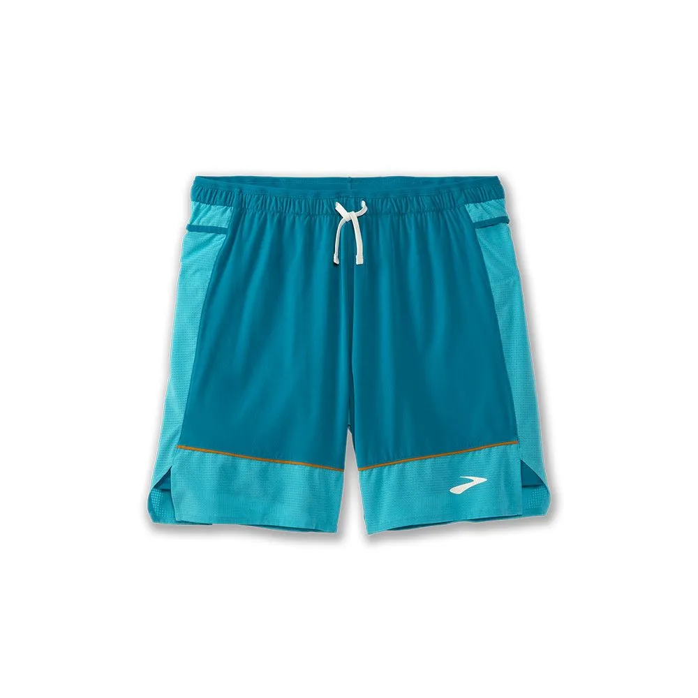 BROOKS HIGH POINT 7" 2-IN-1 SHORT Homme HYPER BLUE/MIST/PACIFIC - 211454431