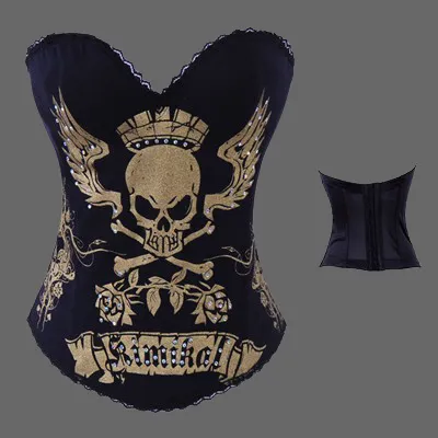 Bustier tete de mort pour femme