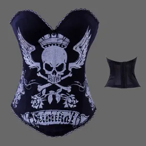 Bustier tete de mort pour femme