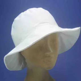 Chapeau anti-UV réglable par scratch couleur blanche | Chapeau femme