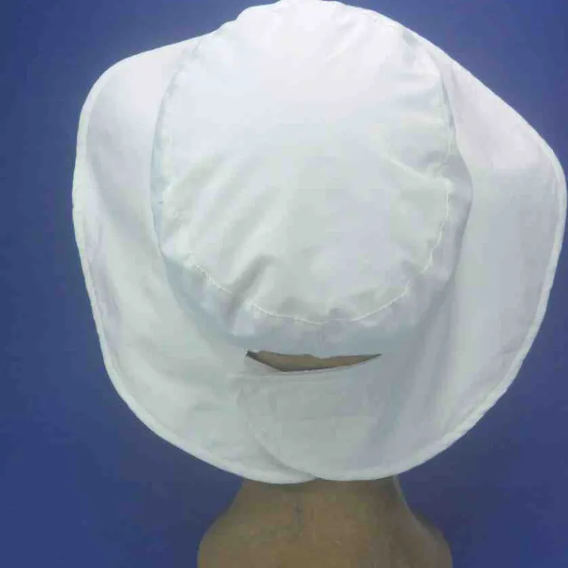 Chapeau anti-UV réglable par scratch couleur blanche | Chapeau femme