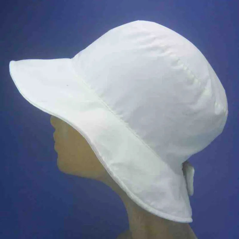 Chapeau anti-UV réglable par scratch couleur blanche | Chapeau femme