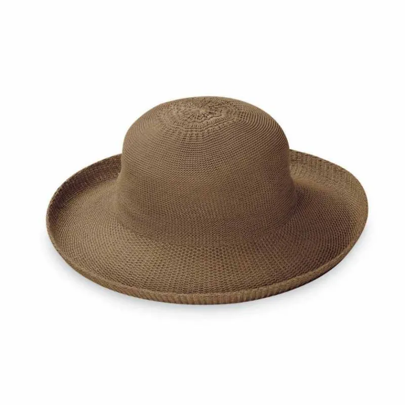 Chapeau breton à grand bord coloris suede | Chapeau anti-UV femme