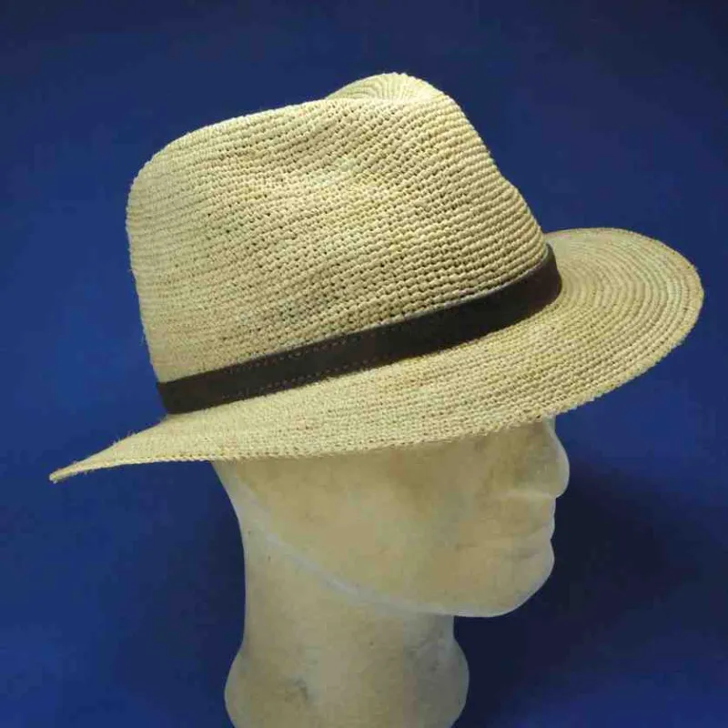 Chapeau en raphia - Achat chapeau paille raphia - Chapeau paille pas cher