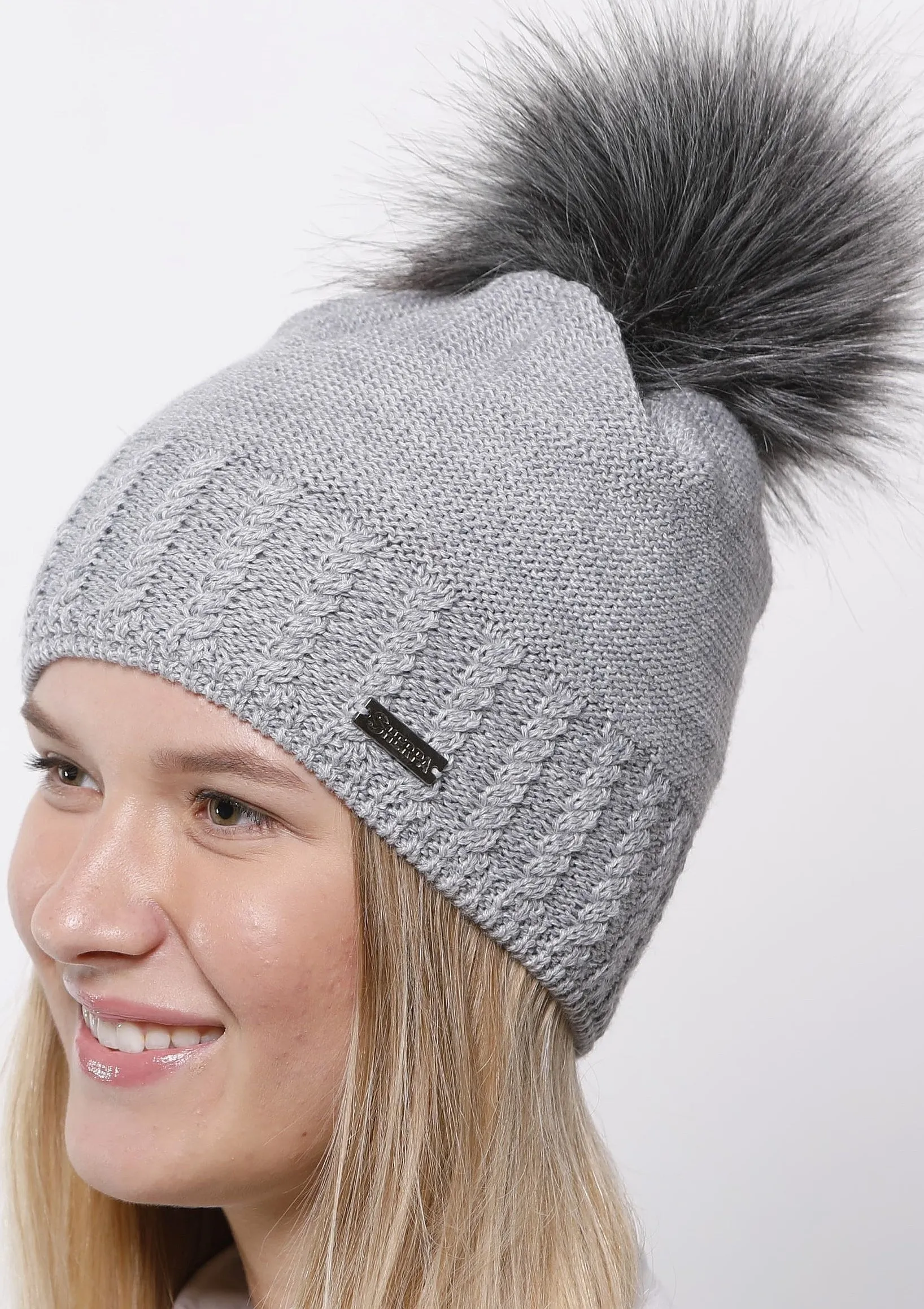 chapeau Sherpa Gaia Merino - Mel Light Grey - women´s