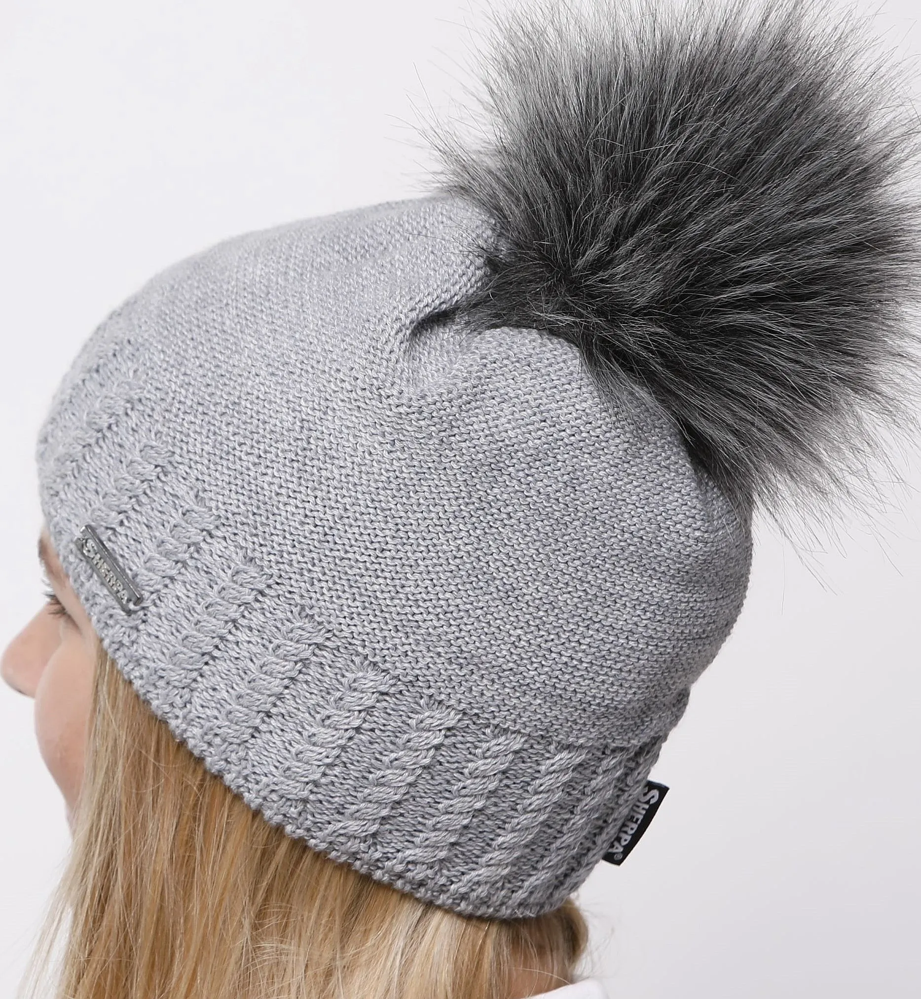 chapeau Sherpa Gaia Merino - Mel Light Grey - women´s