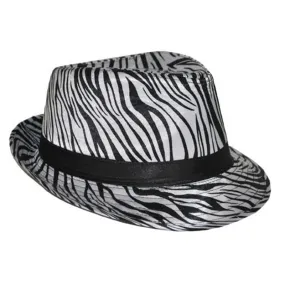 Chapeau Trilby Zèbre