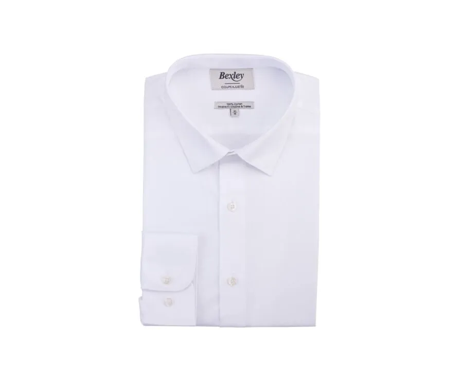 Chemise blanche coton twill Caubert