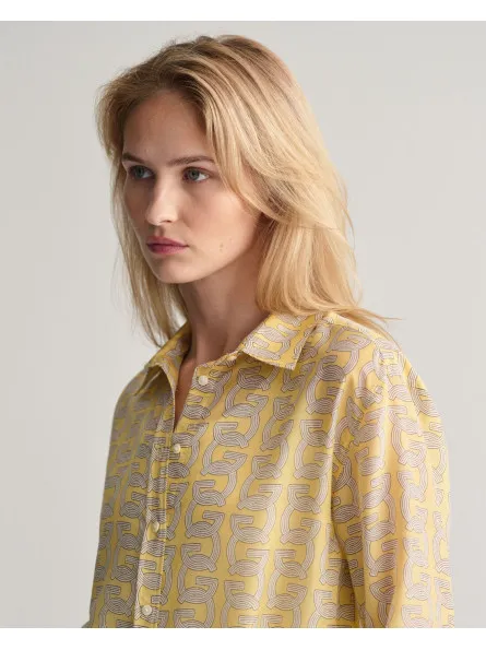 Chemise décontractée à imprimé Gant