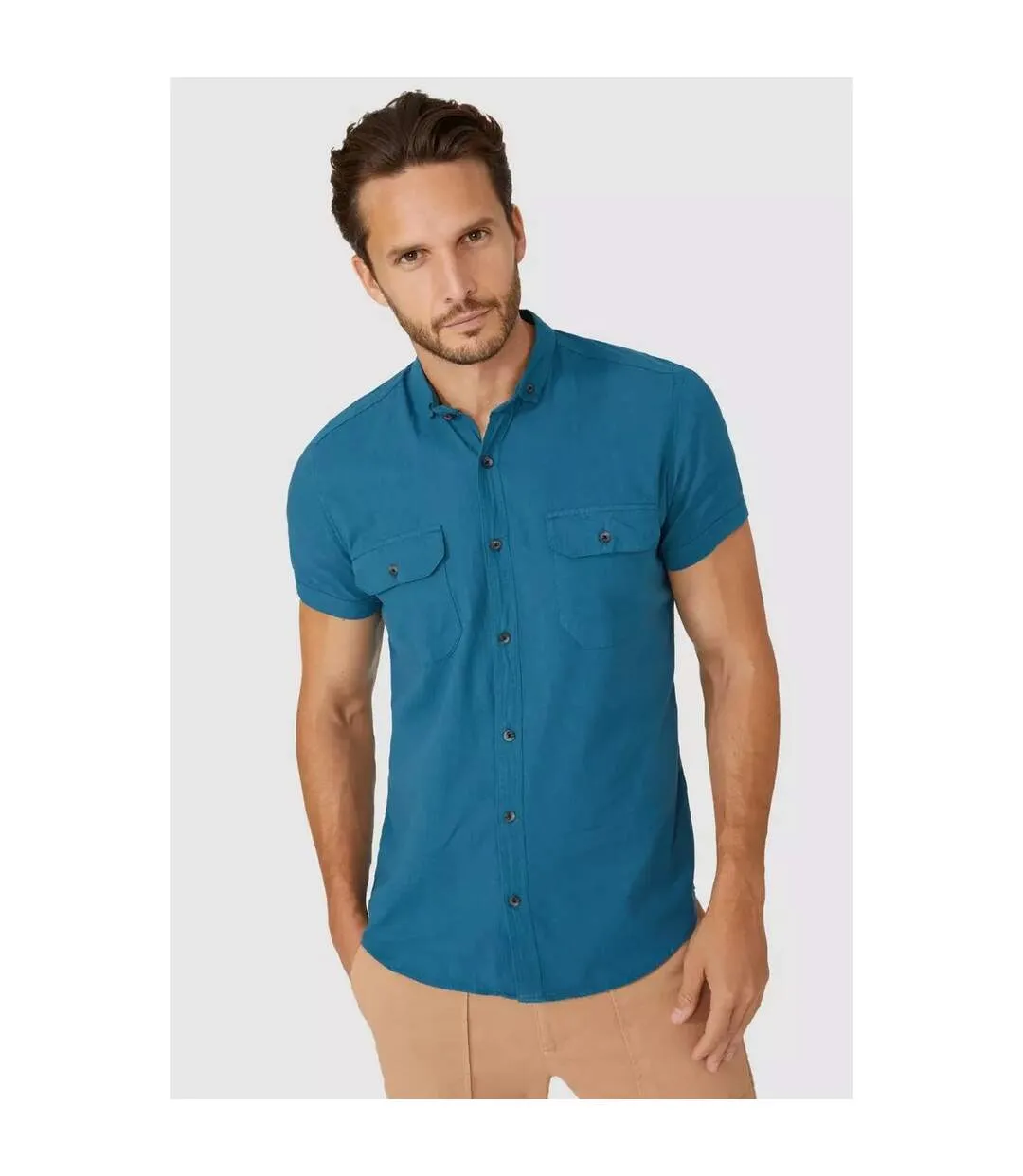 Chemise homme bleu marine Mantaray