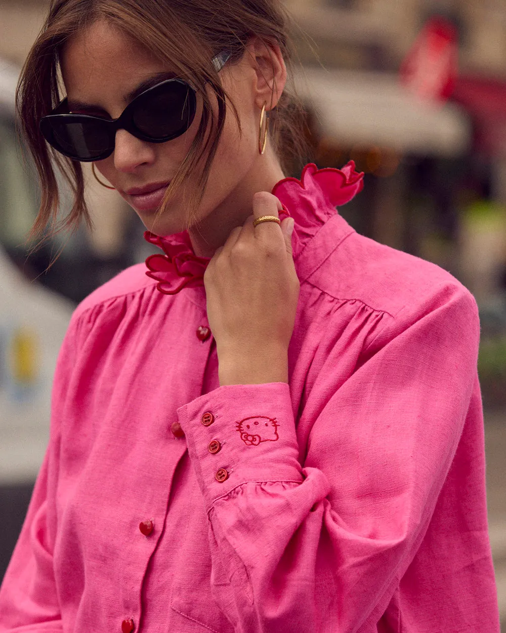 Chemise Léonor rose Hello Kitty