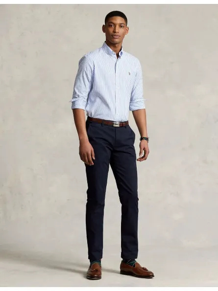 Chemise rayée en coton Oxford