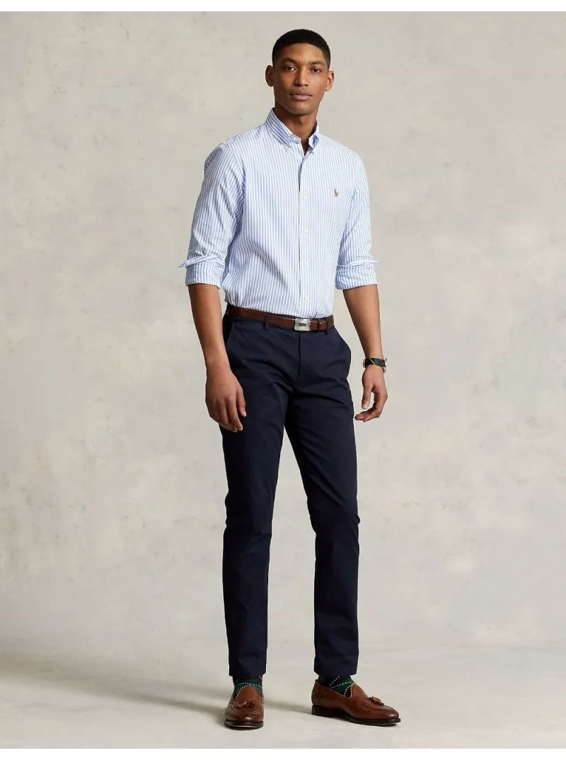 Chemise rayée en coton Oxford