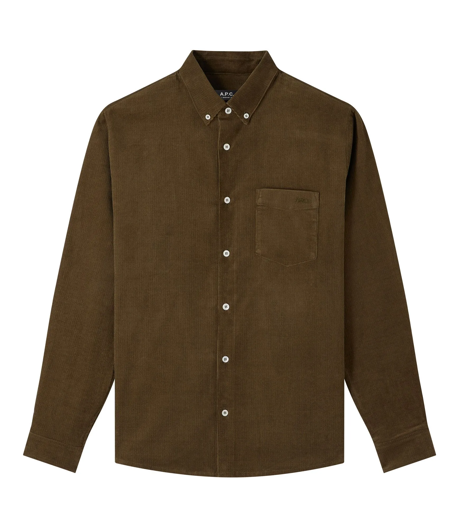 Chemise Serge Logo Kaki | A.P.C.