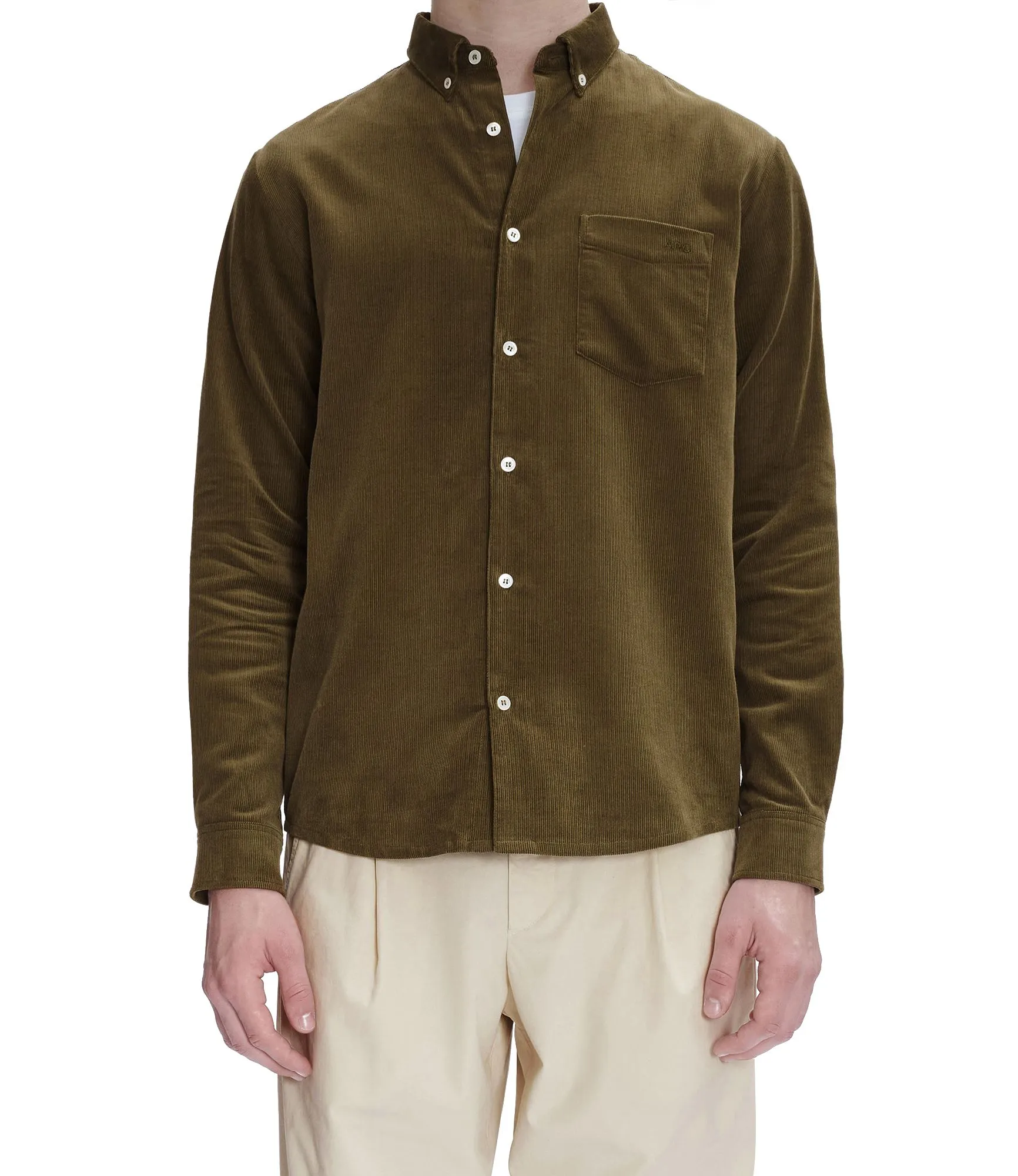 Chemise Serge Logo Kaki | A.P.C.