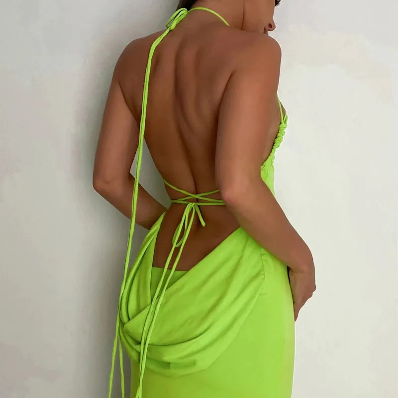 Dunya Backless Maxi Dress