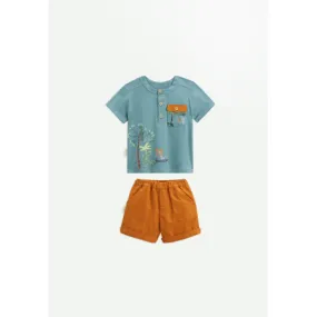 Ensemble bébé t-shirt et short Mangrove - PETIT BEGUIN