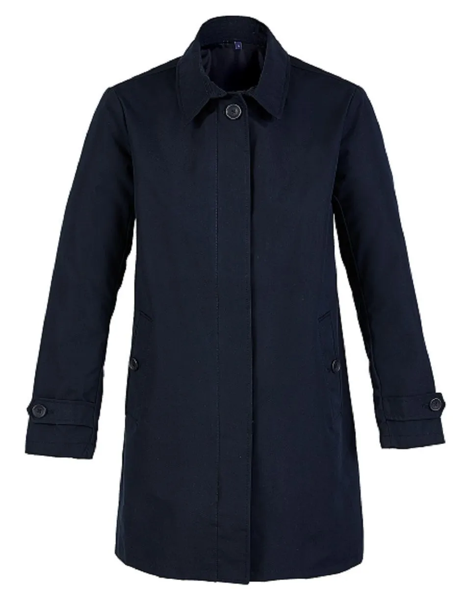 Gabardine trench femme - 03177 - bleu nuit 