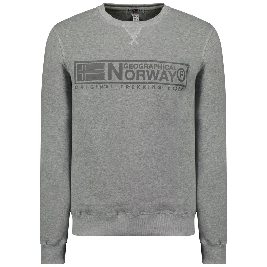 Geographical Norway Gantoine Homme - Sweat Gris Clair