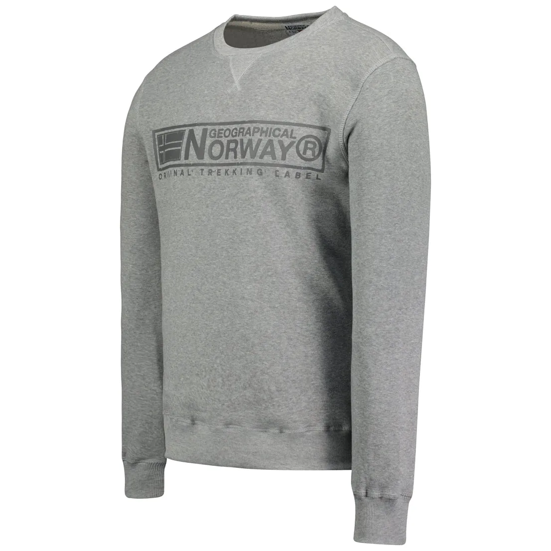 Geographical Norway Gantoine Homme - Sweat Gris Clair