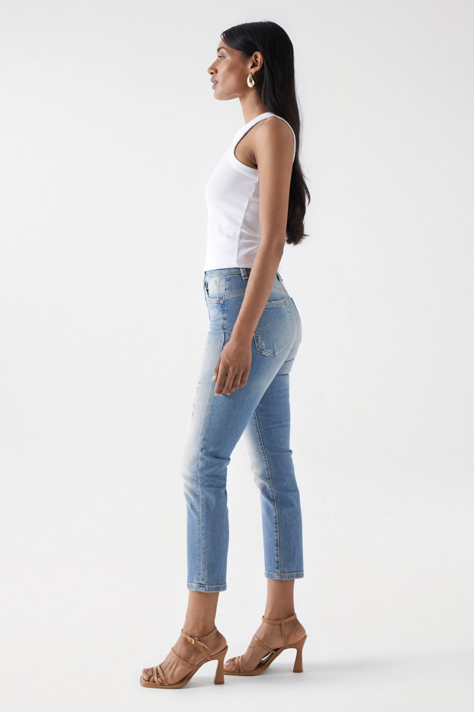 JEAN FAITH PUSH IN CROPPED SLIM