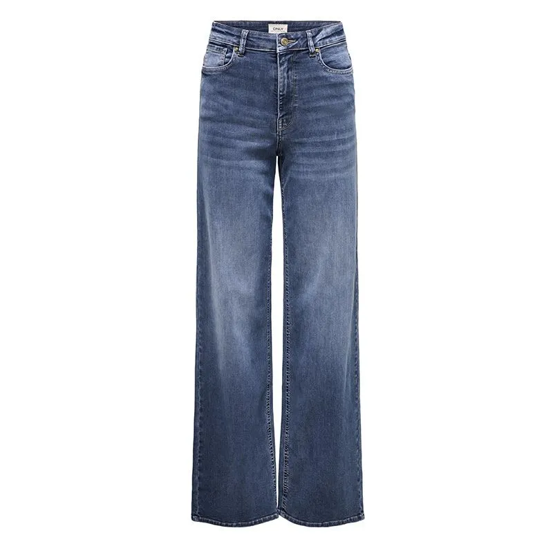 Jean large bleu délavé Femme ONLY à prix dégriffé ! | Degriffstock 