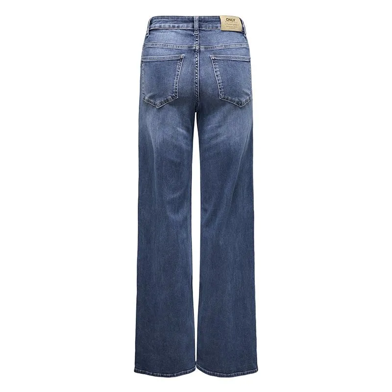 Jean large bleu délavé Femme ONLY à prix dégriffé ! | Degriffstock 