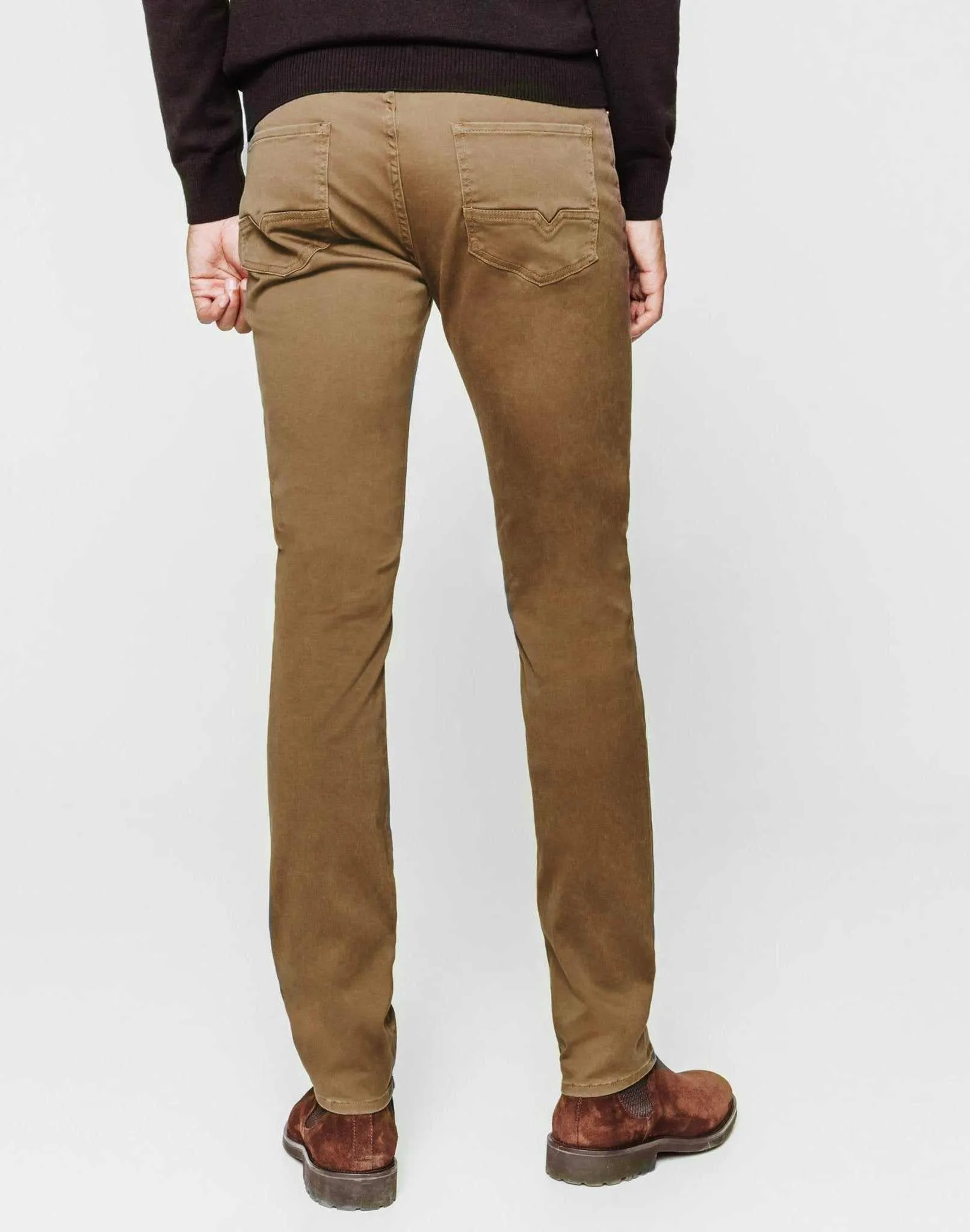 Jean power stretch camel