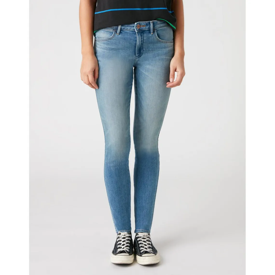 Jean Skinny Bespoke femme Bleu en coton | 3 Suisses