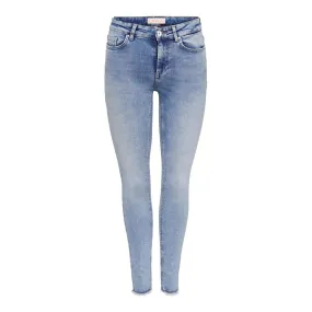 Jean skinny taille moyenne bleu en coton Molly | 3 Suisses