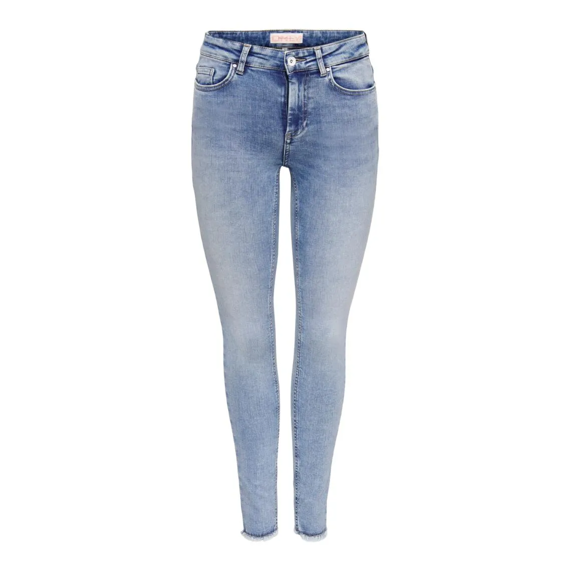 Jean skinny taille moyenne bleu en coton Molly | 3 Suisses