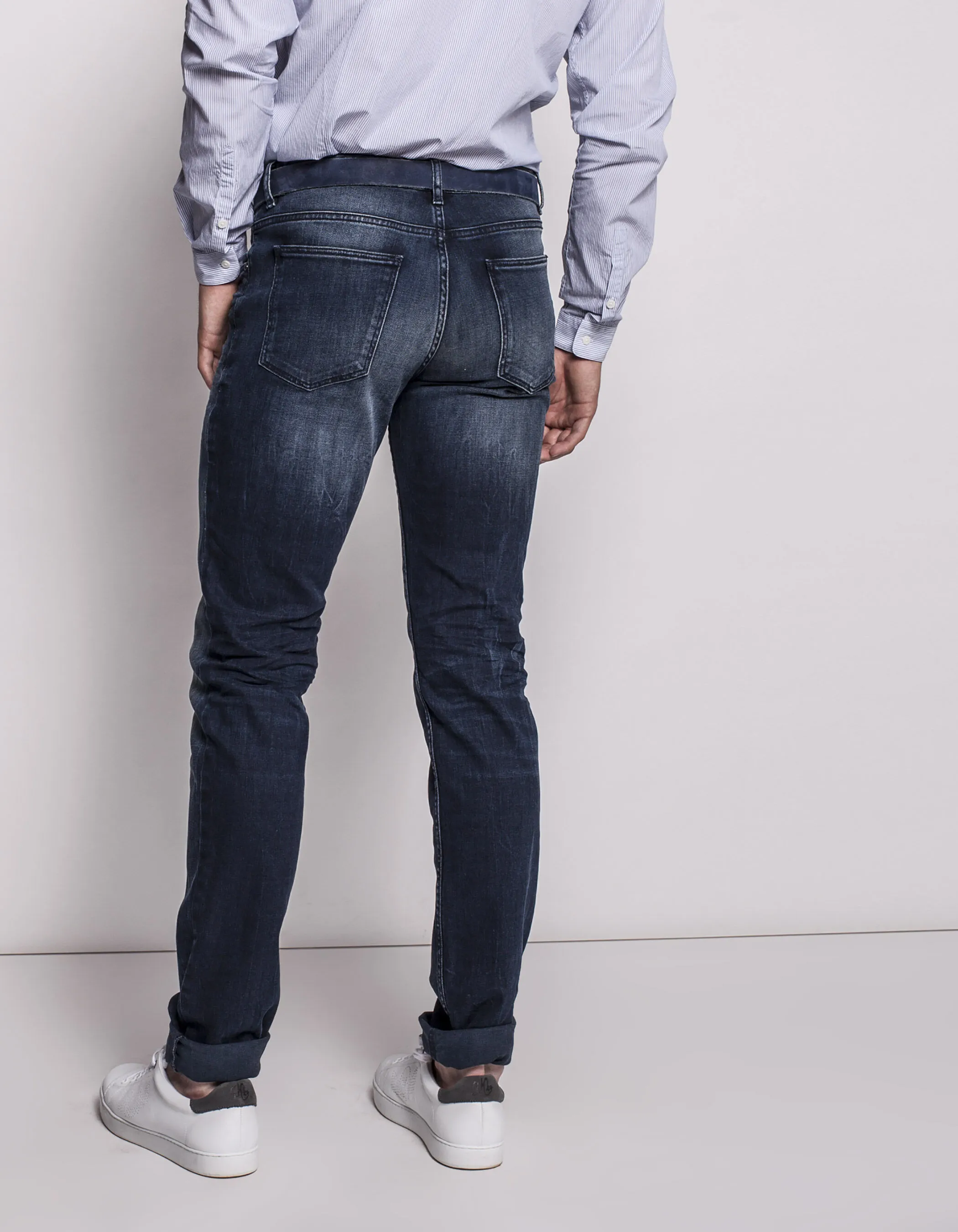 Jean slim homme délavé