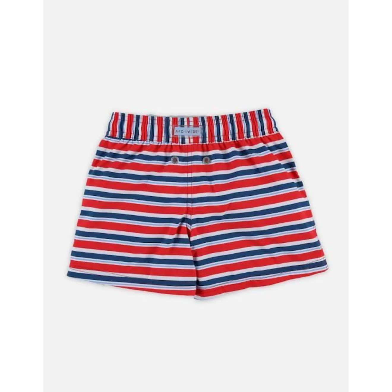 Maillot short Rayé rouge - Archimède