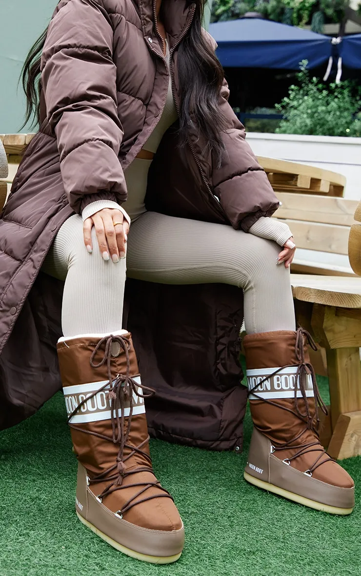 MOON BOOT Bottes Icon chocolat