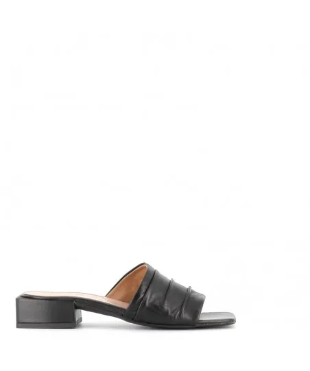 MULE LIVIA CUIR NOIR